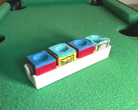 Cue Case Chalk Organiser — 4 Triangle Chalks
